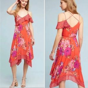 Anthropologie Maeve Floral Handkerchief Dress - Size 4